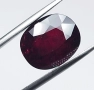 Класен тъмно червен естествен рубин с рядък 5.24кт.! Сертифициран! Нов!, снимка 9