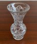 Кристална ваза, гравирана, снимка 1