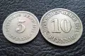 Стара монета/и 5 и 10 пфенига 1911 г. букви А - Германия-красиви !, снимка 12