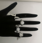 Сребърни дамски пръстени, снимка 4