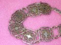 СТАРИННА ФЛОРАЛНА ФИЛИГРАННА СРЕБЪРНА ГРИВНА СРЕБРО 925 МАЙСТОРСКА РЪЧНА ИЗРАБОТКА 41880, снимка 11
