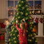 Коледна елха с вградени светлини - магията на Коледа - 150см, снимка 3