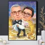 карикатури  + РАМКА, СВАТБА рожден ден, сватба, юбилей, и за всеки повод, снимка 4