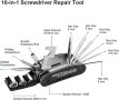 Ремонтен Комплект за Велосипед с Чанта, снимка 4