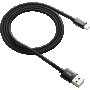 Зареждащ кабел CANYON CFI-3, Lightning USB Cable for Apple, 1М, Черен SS30236