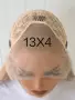 Перука 80 см - Пшенично руса права перука с дантела Lace Front 13×4, снимка 5