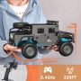 SIMREX Джип 1/12 20 км/ч, 4x4, 30мин бат.2.4GHz дистанционно, водоустойчива IPX4 RC кола за офроуд, снимка 2