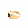 Златен мъжки пръстен 3,54гр. размер:68 14кр. проба:585 модел:13341-1, снимка 2