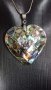 Колие със седефено сърце , снимка 1 - Колиета, медальони, синджири - 42018750