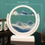 Стъклен пясъчен арт - Свободно стояща динамична 3D картина с движещ се пясък, декорация за дома и оф, снимка 7