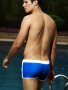Мъжки модни бански шорти в контрастни цветове, 3цвята , снимка 5