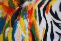 "Цветна зебра" Картина 40х50 см, Маслена живопис с шпакла, снимка 3
