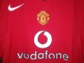 Manchester United Ronaldo 2004 2005 2006 Nike Long Sleeve Home Манчестър Юнайтед Роналдо екип , снимка 5