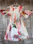 Нова ежедневна елегантна рокля 100% визкоза лилиум  паднали ръкави флорален принт цветя Sisley , снимка 7
