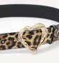 Ефектен леопардов колан с красиво сърце, снимка 3