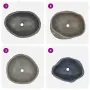 vidaXL Мивка от речен камък, овална, (45-53)x(34-41) см, снимка 5