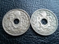 Стара монета 10 сантима 1935 г. и 1936 г.Франция - красиви !, снимка 8