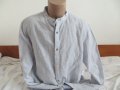 Мъжка ленена риза с дълъг ръкав Bread & Buttons, снимка 1 - Ризи - 41085780