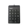 Клавиатура USB Цифрова Makki KP-001 Черна Нископрофилна, снимка 1 - Клавиатури и мишки - 42100452