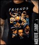 Черна тениска с щампа FRIENDS OF HIP HOP, снимка 1 - Тениски - 41080411