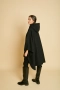 Дамска Вълнена Пелерина с Качулка Rafael - Черно, снимка 2