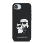 Оригинален кейс Karl Lagerfeld Saffiano Karl and Choupette, За iPhone 16e, Черен, снимка 2