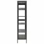 vidaXL Витрина, антрацит, 90x40x180 см, стомана и закалено стъкло, снимка 5
