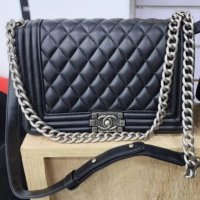 Луксозна Черна чанта код SG115Z, снимка 1 - Чанти - 44190842