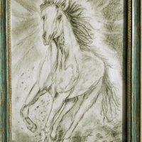 "Коня със звездата", снимка 6 - Картини - 39470783