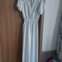 LA MORENA - дълга бяла рокля, снимка 2 - Рокли - 40619816