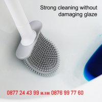 Иновативна стенна силиконова четка за тоалетна чиния – Silicone brush, снимка 8 - Други стоки за дома - 40065533
