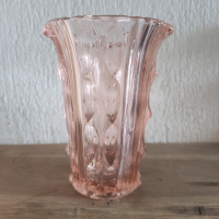 Стъклена стара ваза, снимка 1 - Други стоки за дома - 44791910
