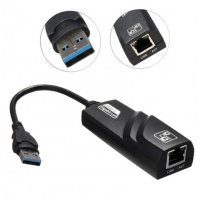 Мрежова LAN карта, външна, USB 3.0, RJ45 8pin, 10/100/1000MB/s, снимка 1 - Кабели и адаптери - 42348613
