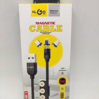 Magnetic 3in1 klgo кабел iphone type c micro айфон , снимка 1 - USB кабели - 41322747