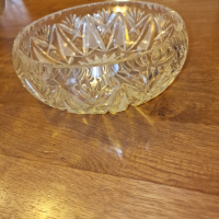 Немска ръчно изработена кристална купа фруктиера, снимка 2 - Декорация за дома - 44569872