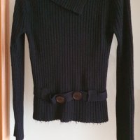 Черна зимна блуза рXS/S, снимка 1 - Блузи с дълъг ръкав и пуловери - 39564872