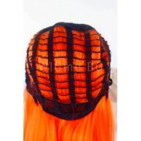 Къса права оранжева лейс фронт перука Електра, снимка 5 - Аксесоари за коса - 35901579