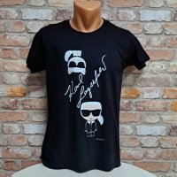 Нова мъжка тениска с дигитален печат Karl Lagerfeld С ГРЪБ, снимка 2 - Тениски - 42649273