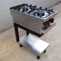 Професионален, италиански, газов котлон на база ANGELO PO - 2 горелки , снимка 2 - Обзавеждане на кухня - 44147355