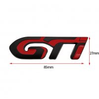 GTI емблема Black - Red, снимка 4 - Аксесоари и консумативи - 35723970