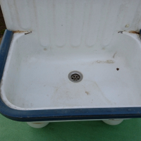Стара емайлирана мивка, снимка 4 - Мивки - 36239942