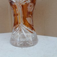 Кристална ваза бохемия, снимка 7 - Антикварни и старинни предмети - 41646294