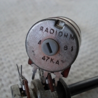 Двоен потенциометър 47K RADIOHM, снимка 2 - Друга електроника - 36080945