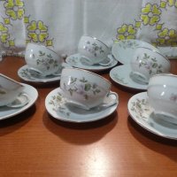 Стар български порцелан чаши за чай , снимка 1 - Антикварни и старинни предмети - 44343947