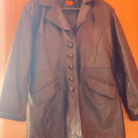 Vogue-тренчкоут,палто от естествена кожа с подплата-оригинално, снимка 1 - Палта, манта - 36179242