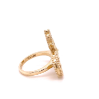 Златен дамски пръстен Van Cleef 9,97гр. размер:55 14кр. проба:585 модел:22480-5, снимка 2 - Пръстени - 44512041