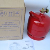 Туристическа газова бутилка 5 литра - за пропан-бутан, снимка 1 - Котлони - 41079816