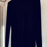 UNIQLO тънко черно поло унисекс100% меринос, снимка 1 - Блузи с дълъг ръкав и пуловери - 40634479