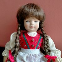 Колекционерска кукла Glorex Switzerland  46 см, снимка 1 - Колекции - 39543313