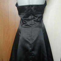 Черна рокля от сатен, гол гръб,със сребриста бродерия🍀❤M,M/L❤🍀арт.4106, снимка 3 - Рокли - 36307780